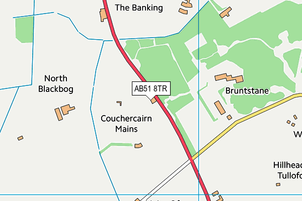 AB51 8TR map - OS VectorMap District (Ordnance Survey) AB51 8TR map - OS VectorMap District (Ordnance Survey)