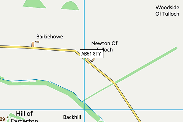 AB51 8TY map - OS VectorMap District (Ordnance Survey) AB51 8TY map - OS VectorMap District (Ordnance Survey)