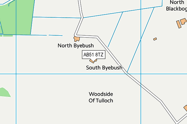 AB51 8TZ map - OS VectorMap District (Ordnance Survey) AB51 8TZ map - OS VectorMap District (Ordnance Survey)