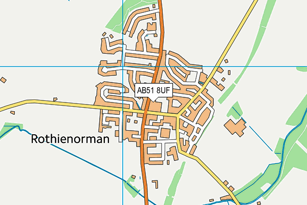 AB51 8UF map - OS VectorMap District (Ordnance Survey) AB51 8UF map - OS VectorMap District (Ordnance Survey)