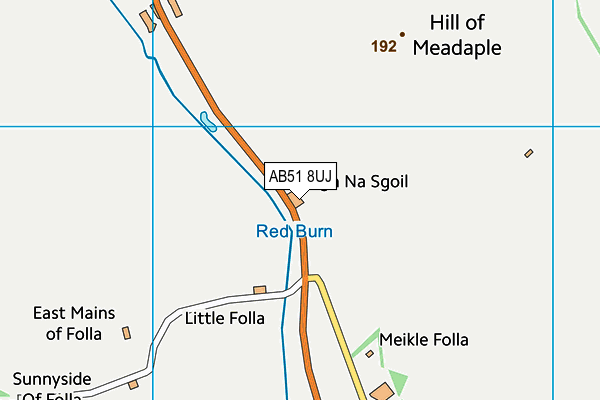 AB51 8UJ map - OS VectorMap District (Ordnance Survey) AB51 8UJ map - OS VectorMap District (Ordnance Survey)