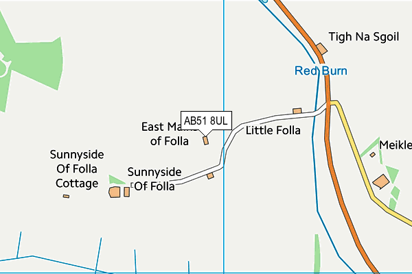 AB51 8UL map - OS VectorMap District (Ordnance Survey) AB51 8UL map - OS VectorMap District (Ordnance Survey)