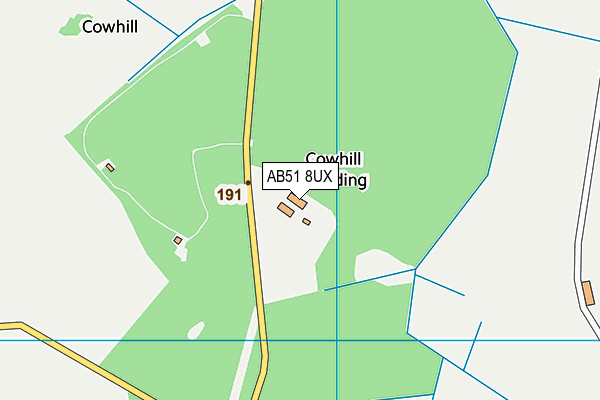 AB51 8UX map - OS VectorMap District (Ordnance Survey) AB51 8UX map - OS VectorMap District (Ordnance Survey)
