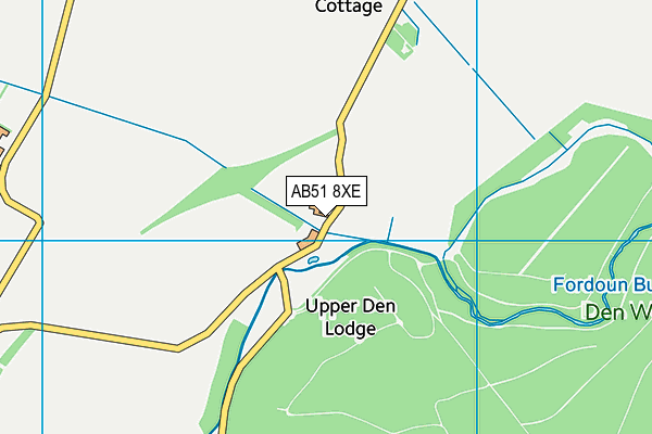 AB51 8XE map - OS VectorMap District (Ordnance Survey) AB51 8XE map - OS VectorMap District (Ordnance Survey)