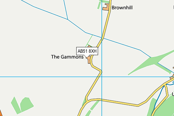 AB51 8XH map - OS VectorMap District (Ordnance Survey) AB51 8XH map - OS VectorMap District (Ordnance Survey)