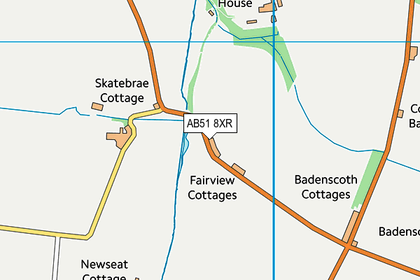 AB51 8XR map - OS VectorMap District (Ordnance Survey) AB51 8XR map - OS VectorMap District (Ordnance Survey)