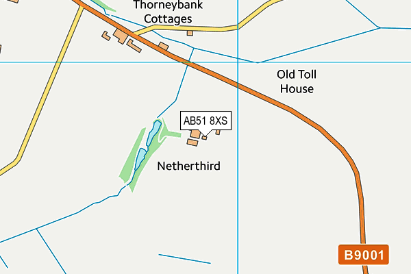 AB51 8XS map - OS VectorMap District (Ordnance Survey) AB51 8XS map - OS VectorMap District (Ordnance Survey)