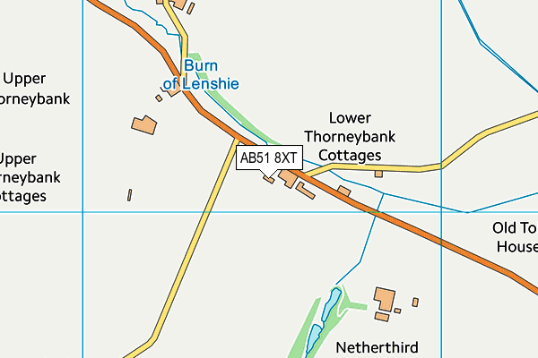 AB51 8XT map - OS VectorMap District (Ordnance Survey) AB51 8XT map - OS VectorMap District (Ordnance Survey)