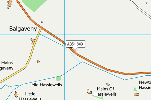 AB51 8XX map - OS VectorMap District (Ordnance Survey) AB51 8XX map - OS VectorMap District (Ordnance Survey)