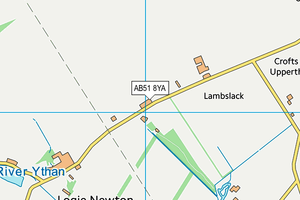AB51 8YA map - OS VectorMap District (Ordnance Survey) AB51 8YA map - OS VectorMap District (Ordnance Survey)