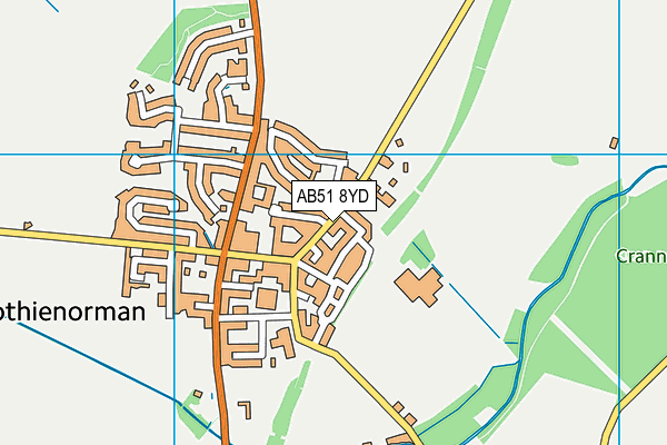 AB51 8YD map - OS VectorMap District (Ordnance Survey) AB51 8YD map - OS VectorMap District (Ordnance Survey)