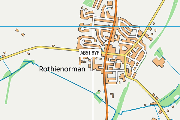 AB51 8YF map - OS VectorMap District (Ordnance Survey) AB51 8YF map - OS VectorMap District (Ordnance Survey)