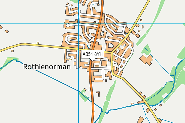 AB51 8YH map - OS VectorMap District (Ordnance Survey) AB51 8YH map - OS VectorMap District (Ordnance Survey)