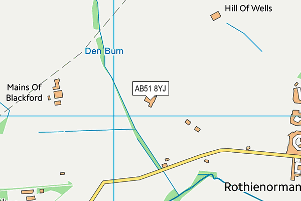 AB51 8YJ map - OS VectorMap District (Ordnance Survey) AB51 8YJ map - OS VectorMap District (Ordnance Survey)