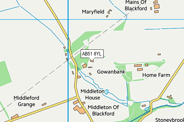 AB51 8YL map - OS VectorMap District (Ordnance Survey) AB51 8YL map - OS VectorMap District (Ordnance Survey)
