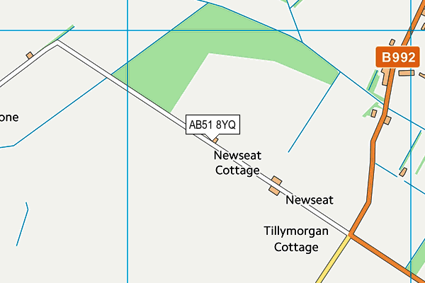 AB51 8YQ map - OS VectorMap District (Ordnance Survey) AB51 8YQ map - OS VectorMap District (Ordnance Survey)