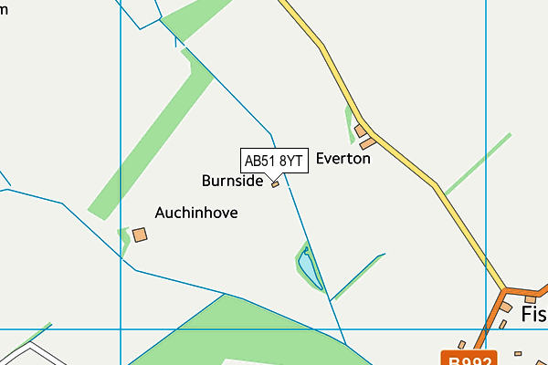 AB51 8YT map - OS VectorMap District (Ordnance Survey) AB51 8YT map - OS VectorMap District (Ordnance Survey)