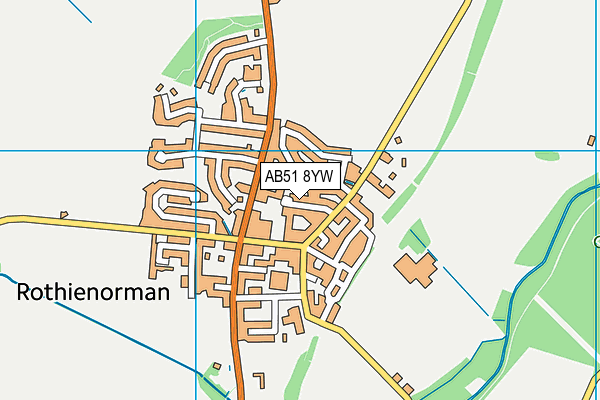 AB51 8YW map - OS VectorMap District (Ordnance Survey) AB51 8YW map - OS VectorMap District (Ordnance Survey)