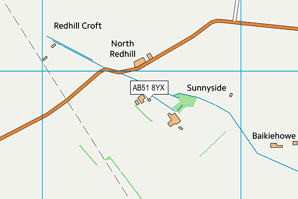 AB51 8YX map - OS VectorMap District (Ordnance Survey) AB51 8YX map - OS VectorMap District (Ordnance Survey)
