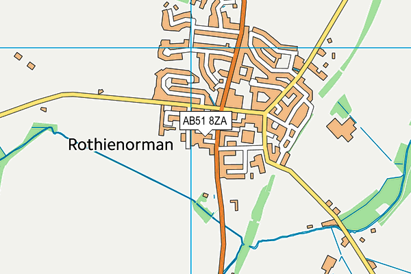 AB51 8ZA map - OS VectorMap District (Ordnance Survey) AB51 8ZA map - OS VectorMap District (Ordnance Survey)