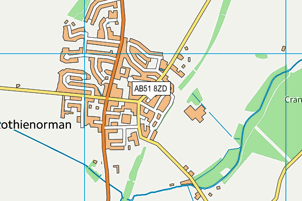 AB51 8ZD map - OS VectorMap District (Ordnance Survey) AB51 8ZD map - OS VectorMap District (Ordnance Survey)