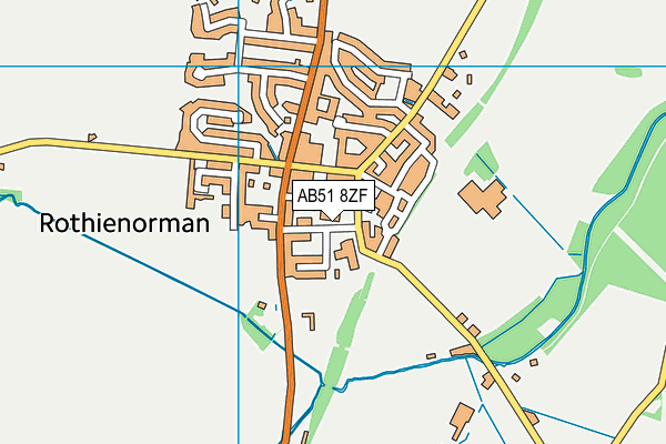 AB51 8ZF map - OS VectorMap District (Ordnance Survey) AB51 8ZF map - OS VectorMap District (Ordnance Survey)