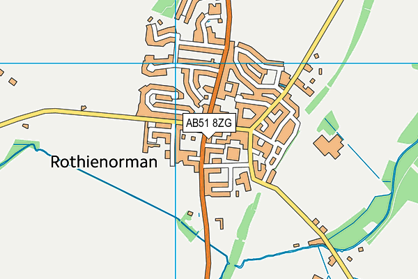 AB51 8ZG map - OS VectorMap District (Ordnance Survey) AB51 8ZG map - OS VectorMap District (Ordnance Survey)