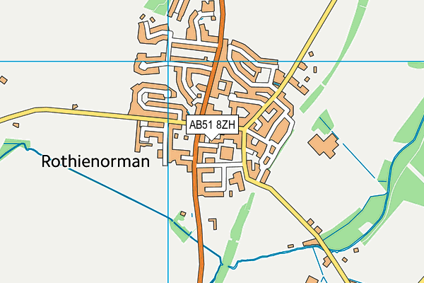 AB51 8ZH map - OS VectorMap District (Ordnance Survey) AB51 8ZH map - OS VectorMap District (Ordnance Survey)