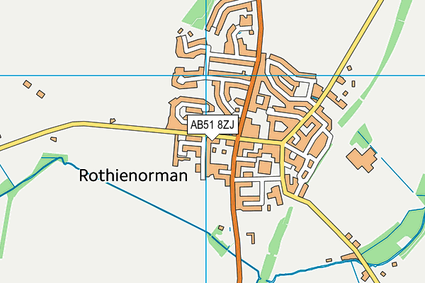 AB51 8ZJ map - OS VectorMap District (Ordnance Survey) AB51 8ZJ map - OS VectorMap District (Ordnance Survey)