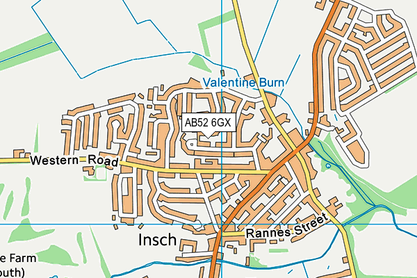 AB52 6GX map - OS VectorMap District (Ordnance Survey) AB52 6GX map - OS VectorMap District (Ordnance Survey)