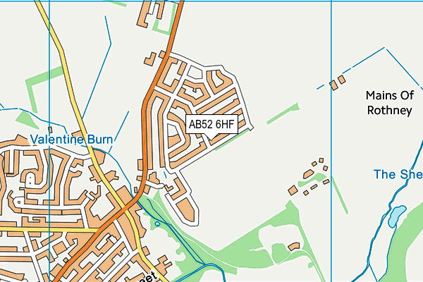 AB52 6HF map - OS VectorMap District (Ordnance Survey) AB52 6HF map - OS VectorMap District (Ordnance Survey)