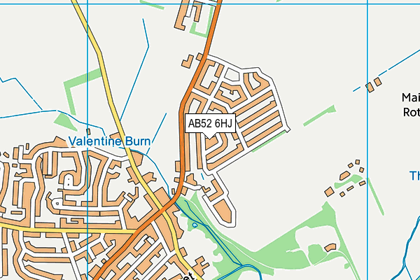 AB52 6HJ map - OS VectorMap District (Ordnance Survey) AB52 6HJ map - OS VectorMap District (Ordnance Survey)