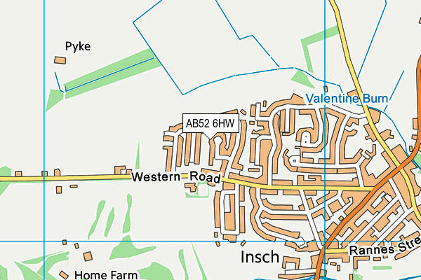 AB52 6HW map - OS VectorMap District (Ordnance Survey) AB52 6HW map - OS VectorMap District (Ordnance Survey)
