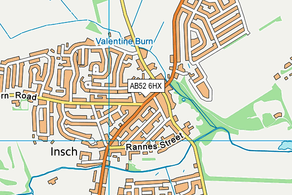 AB52 6HX map - OS VectorMap District (Ordnance Survey) AB52 6HX map - OS VectorMap District (Ordnance Survey)
