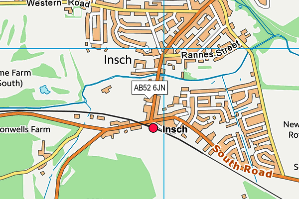 AB52 6JN map - OS VectorMap District (Ordnance Survey) AB52 6JN map - OS VectorMap District (Ordnance Survey)
