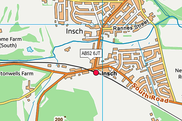 AB52 6JT map - OS VectorMap District (Ordnance Survey) AB52 6JT map - OS VectorMap District (Ordnance Survey)
