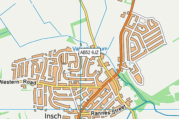 AB52 6JZ map - OS VectorMap District (Ordnance Survey) AB52 6JZ map - OS VectorMap District (Ordnance Survey)