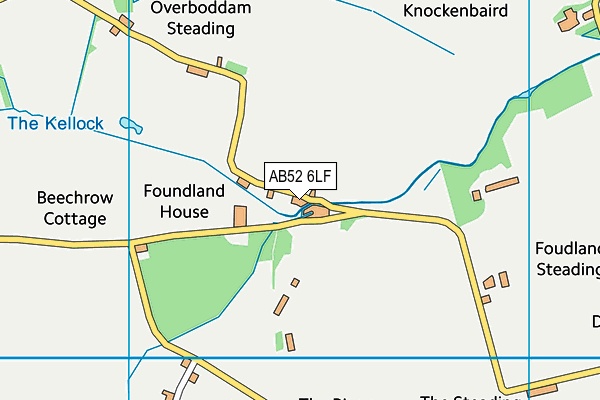 AB52 6LF map - OS VectorMap District (Ordnance Survey) AB52 6LF map - OS VectorMap District (Ordnance Survey)