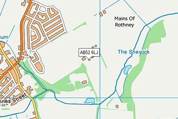AB52 6LJ map - OS VectorMap District (Ordnance Survey) AB52 6LJ map - OS VectorMap District (Ordnance Survey)