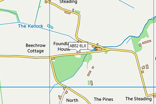 AB52 6LX map - OS VectorMap District (Ordnance Survey) AB52 6LX map - OS VectorMap District (Ordnance Survey)
