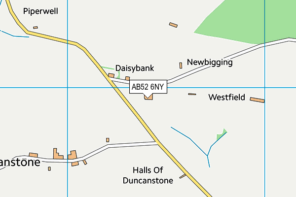 AB52 6NY map - OS VectorMap District (Ordnance Survey)