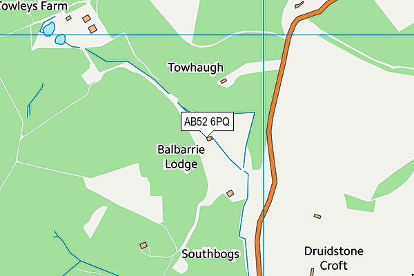 AB52 6PQ map - OS VectorMap District (Ordnance Survey) AB52 6PQ map - OS VectorMap District (Ordnance Survey)