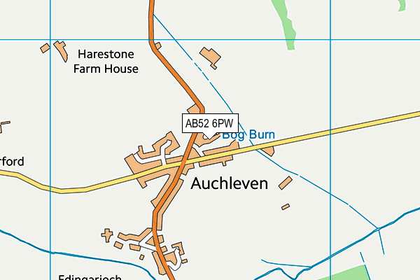 AB52 6PW map - OS VectorMap District (Ordnance Survey)