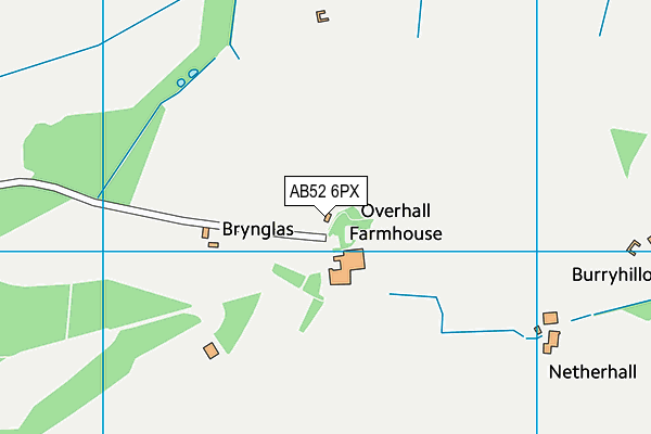AB52 6PX map - OS VectorMap District (Ordnance Survey)
