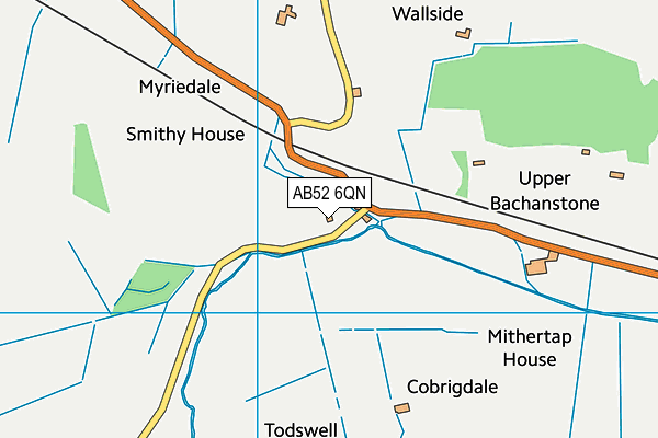 AB52 6QN map - OS VectorMap District (Ordnance Survey) AB52 6QN map - OS VectorMap District (Ordnance Survey)