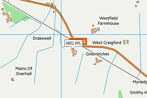 AB52 6RL map - OS VectorMap District (Ordnance Survey) AB52 6RL map - OS VectorMap District (Ordnance Survey)