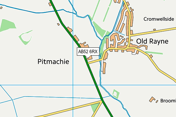 AB52 6RX map - OS VectorMap District (Ordnance Survey)