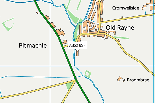 AB52 6SF map - OS VectorMap District (Ordnance Survey)