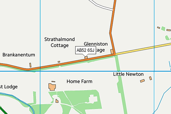 AB52 6SJ map - OS VectorMap District (Ordnance Survey) AB52 6SJ map - OS VectorMap District (Ordnance Survey)