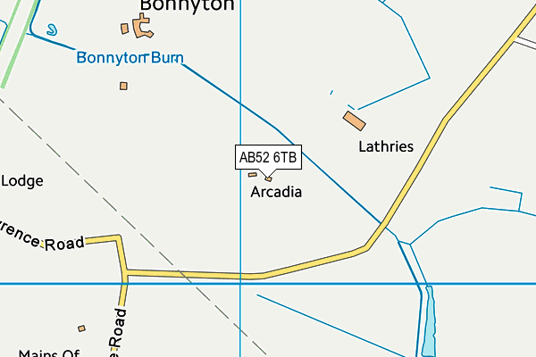 AB52 6TB map - OS VectorMap District (Ordnance Survey)